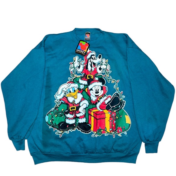 Blue Mickey Mouse Christmas Pullover Disney Mickey Mouse Ugly